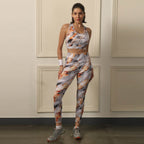 High Waist Ankle Length Sports Leggings With Pockets
