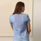 T SHIRT WITH MESH BACK