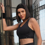 Medium-Impact Racerback Full Coverage Sports Bra with Mesh Detailing