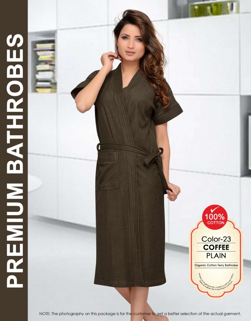 Plain Bathrobe for Women – Bathrobe Towel-COFFEE