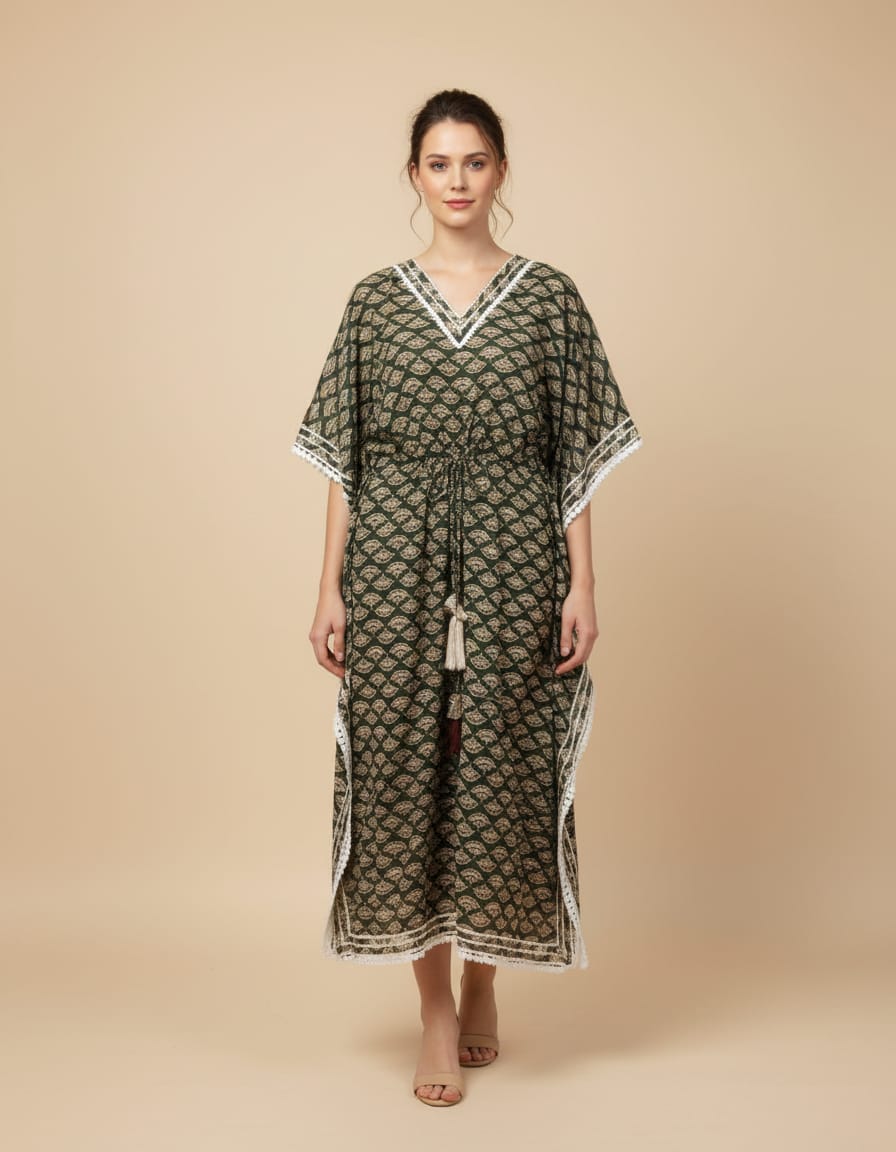 COTTON KAFTAN NIGHTY