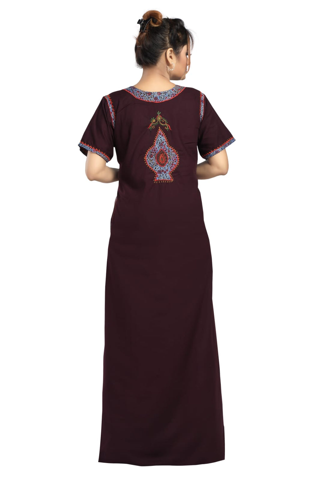 BHOPALI HEAVY WORK NIGHTY PURPLE