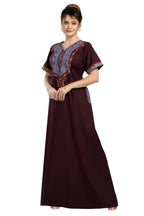 BHOPALI HEAVY WORK NIGHTY PURPLE
