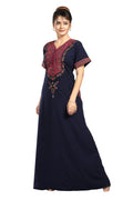BHOPALI HEAVY  WORK NIGHTY NAVY BLUE