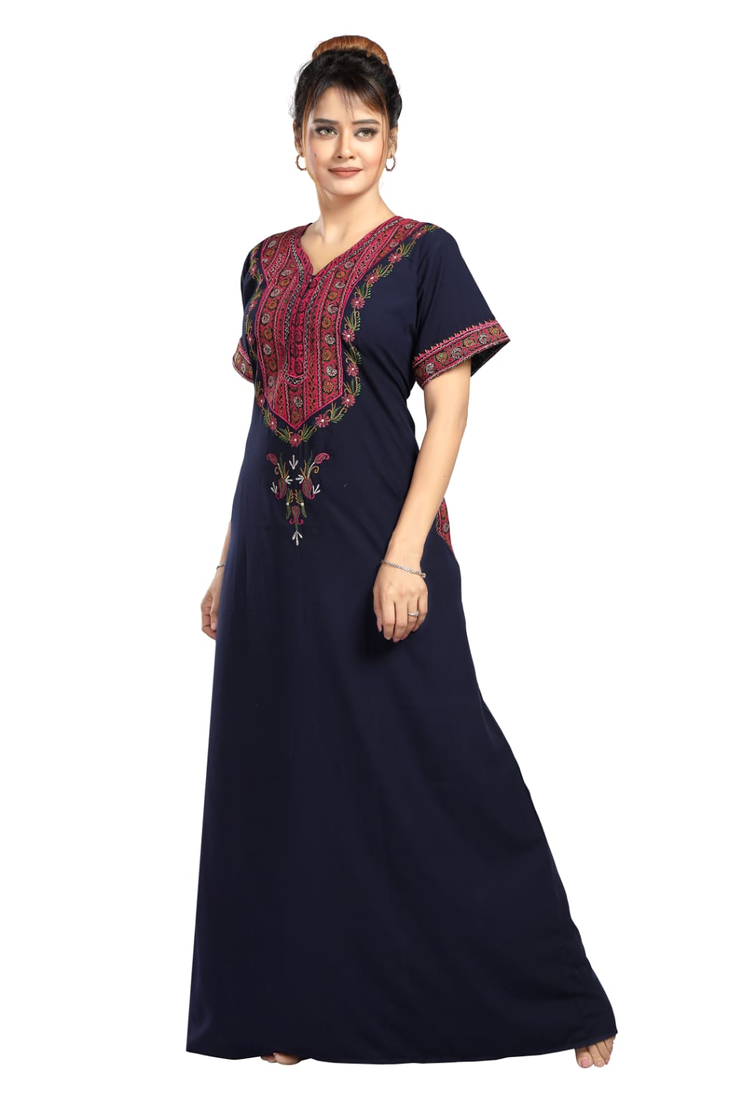 BHOPALI HEAVY  WORK NIGHTY NAVY BLUE