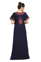 BHOPALI HEAVY  WORK NIGHTY NAVY BLUE