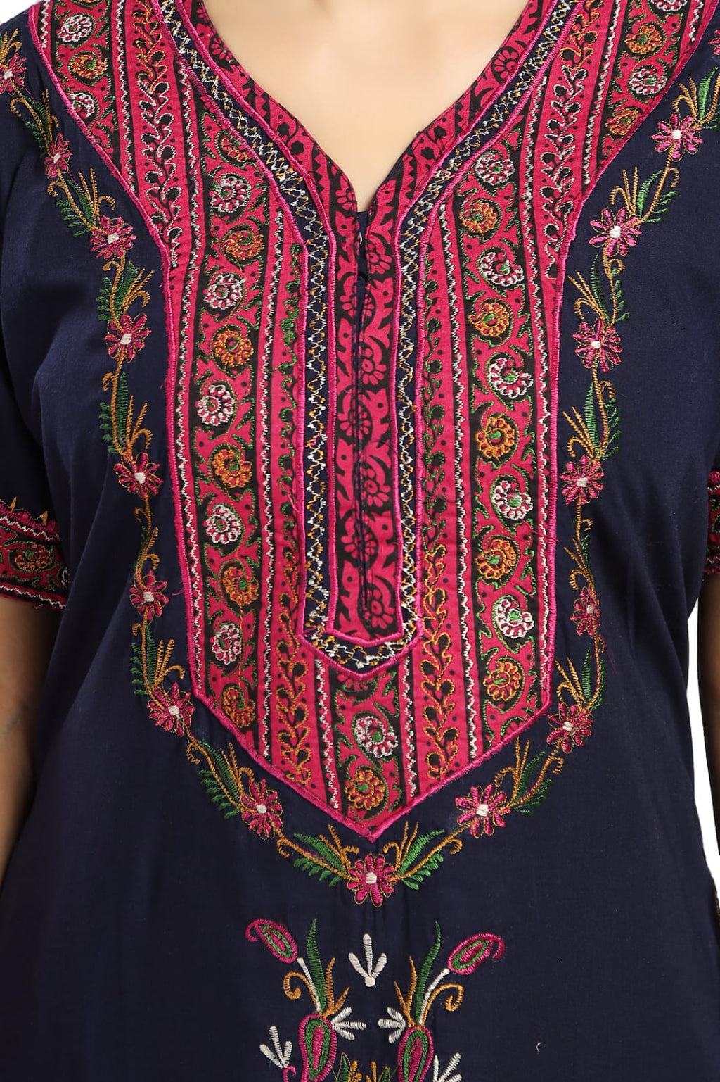 BHOPALI HEAVY  WORK NIGHTY NAVY BLUE