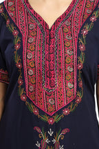 BHOPALI HEAVY  WORK NIGHTY NAVY BLUE
