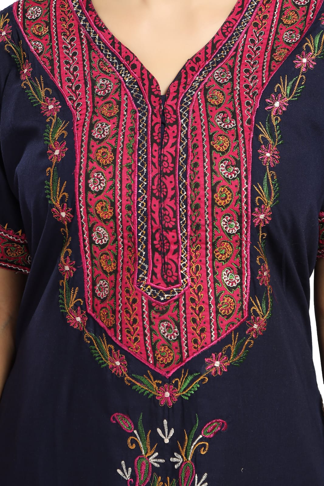 BHOPALI HEAVY  WORK NIGHTY NAVY BLUE