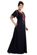 BHOPALI SMALL  WORK NIGHTY NAVY BLUE
