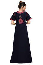 BHOPALI SMALL  WORK NIGHTY NAVY BLUE