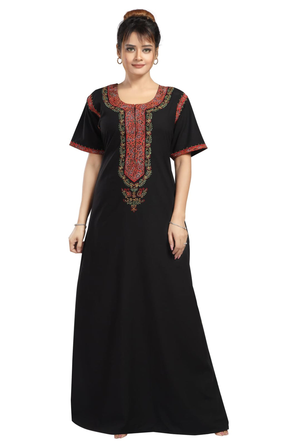 BHOPALI SMALL WORK NIGHTY BLACK