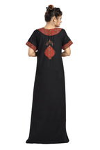 BHOPALI SMALL WORK NIGHTY BLACK