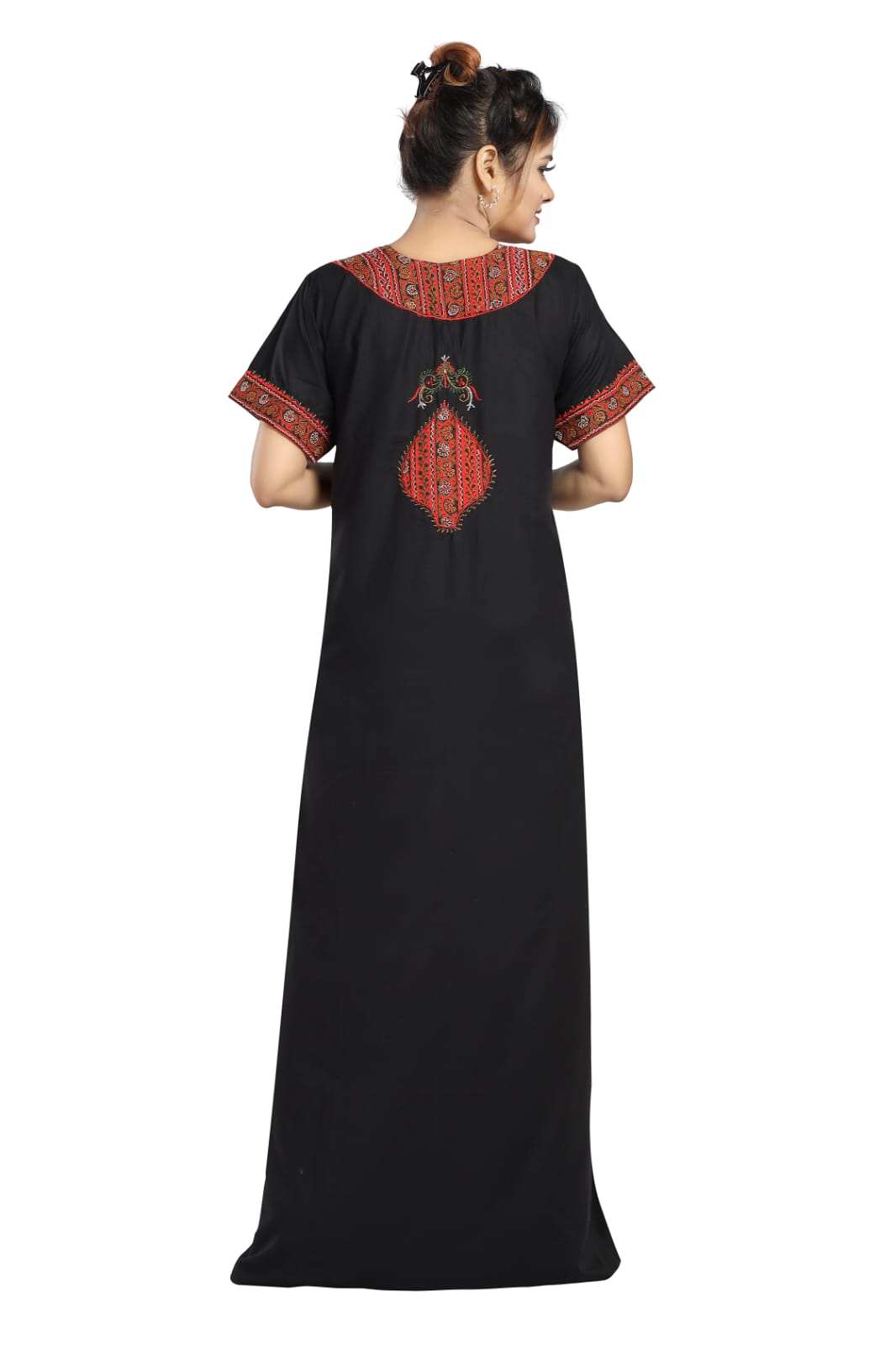 BHOPALI SMALL WORK NIGHTY BLACK