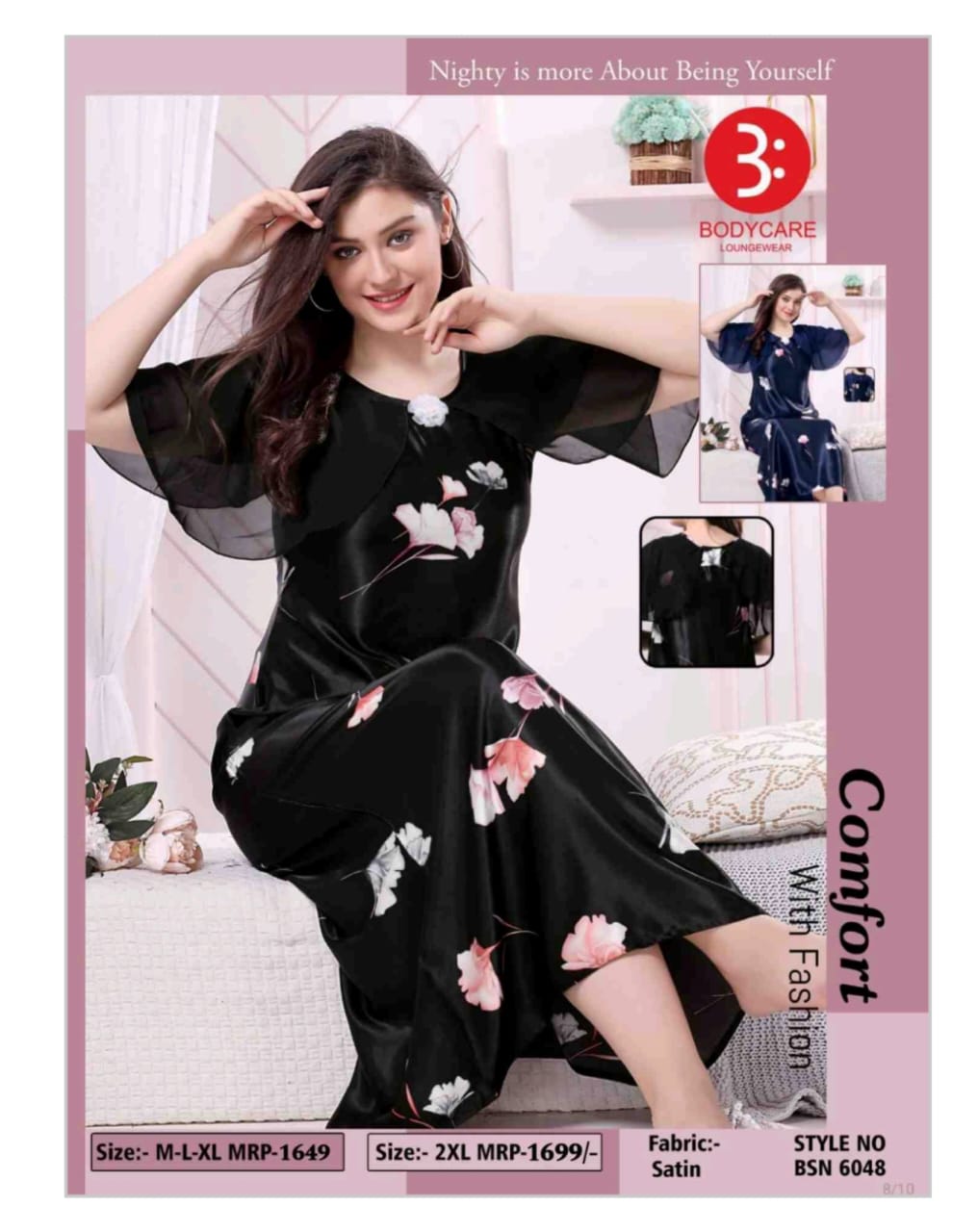 6048-SATIN NIGHTY BLACK
