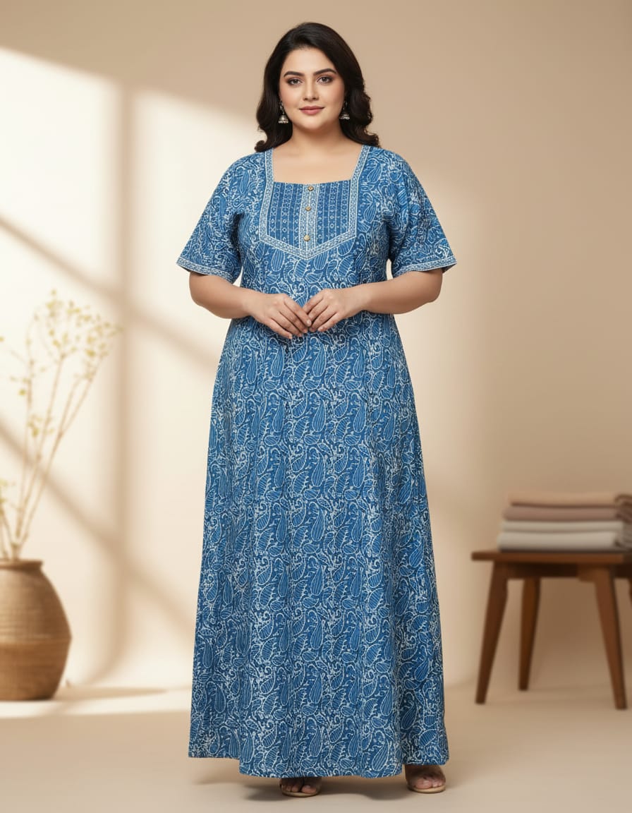 JAIPURI COTTON NIGHTY