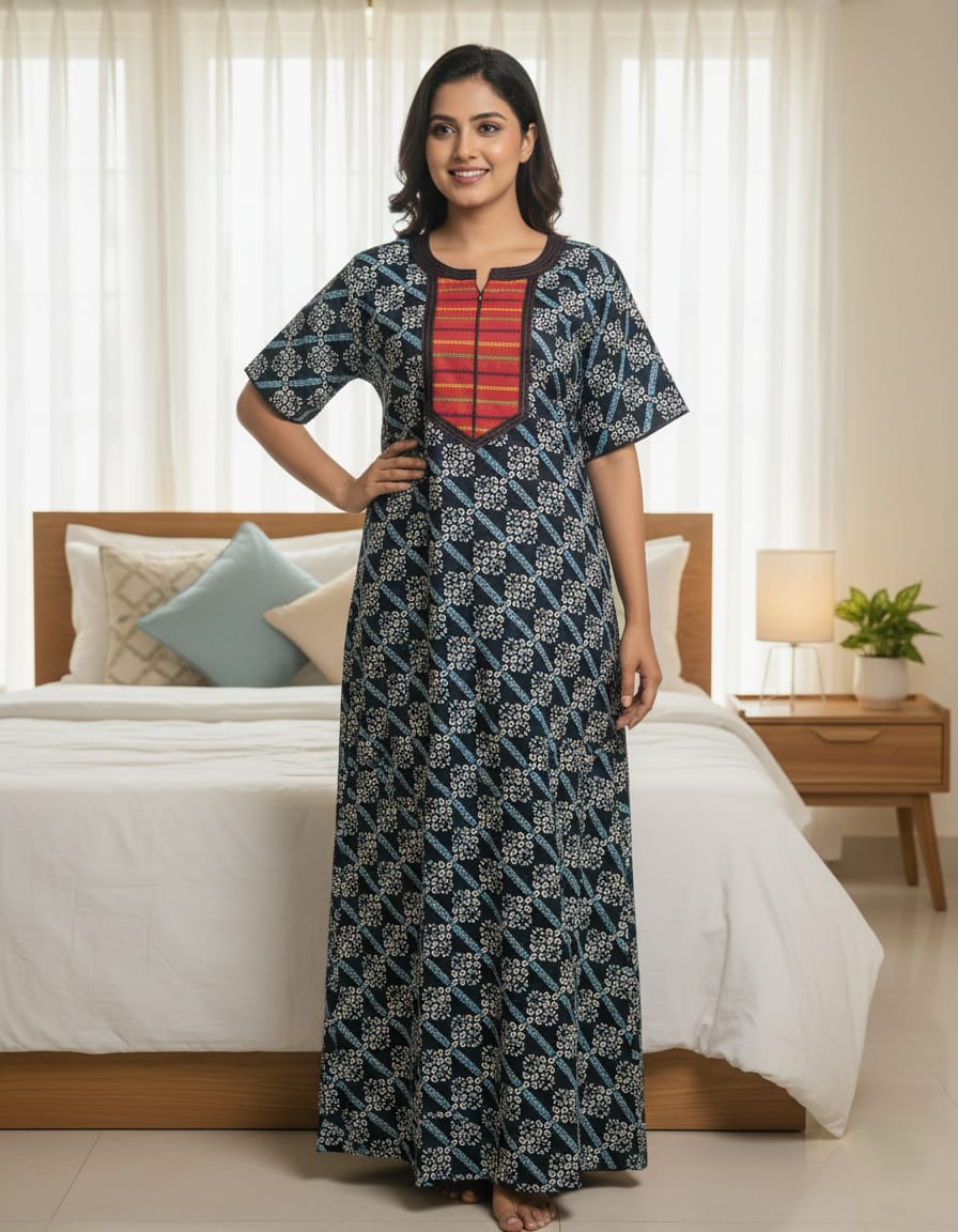 JAIPURI COTTON NIGHTY 2XL GJVS