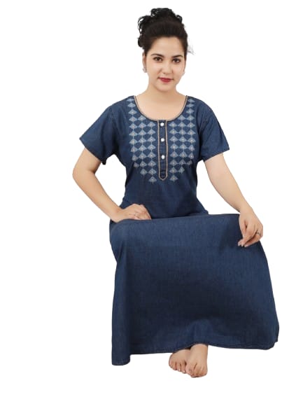 2279  COTTON DENIM NIGHTY