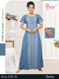 2283  COTTON DENIM NIGHTY