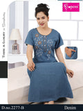 2277  COTTON DENIM NIGHTY