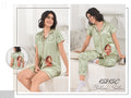 15215ML SATIN 3PIC NIGHT SUIT