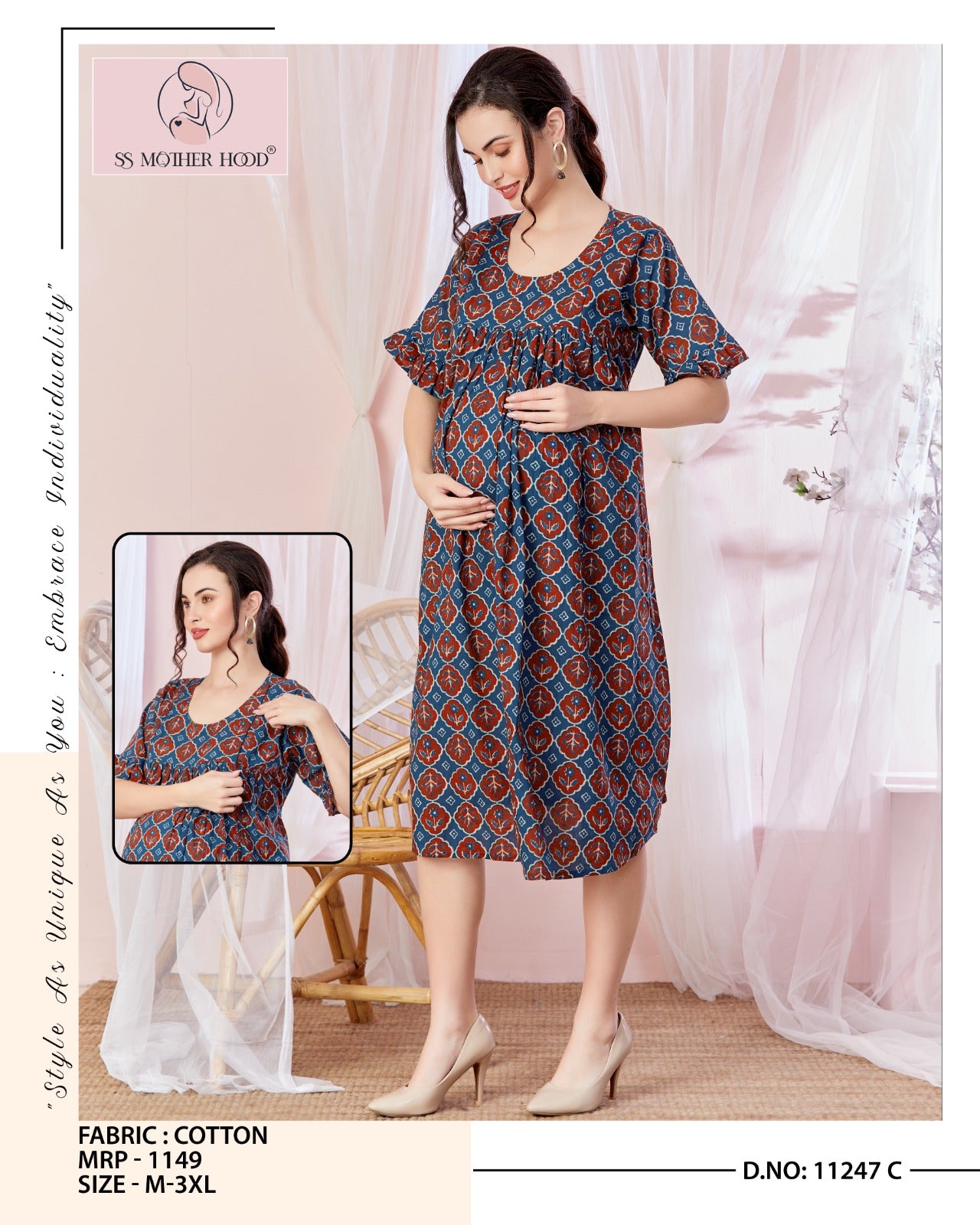 11247 MATERNITY COTTON