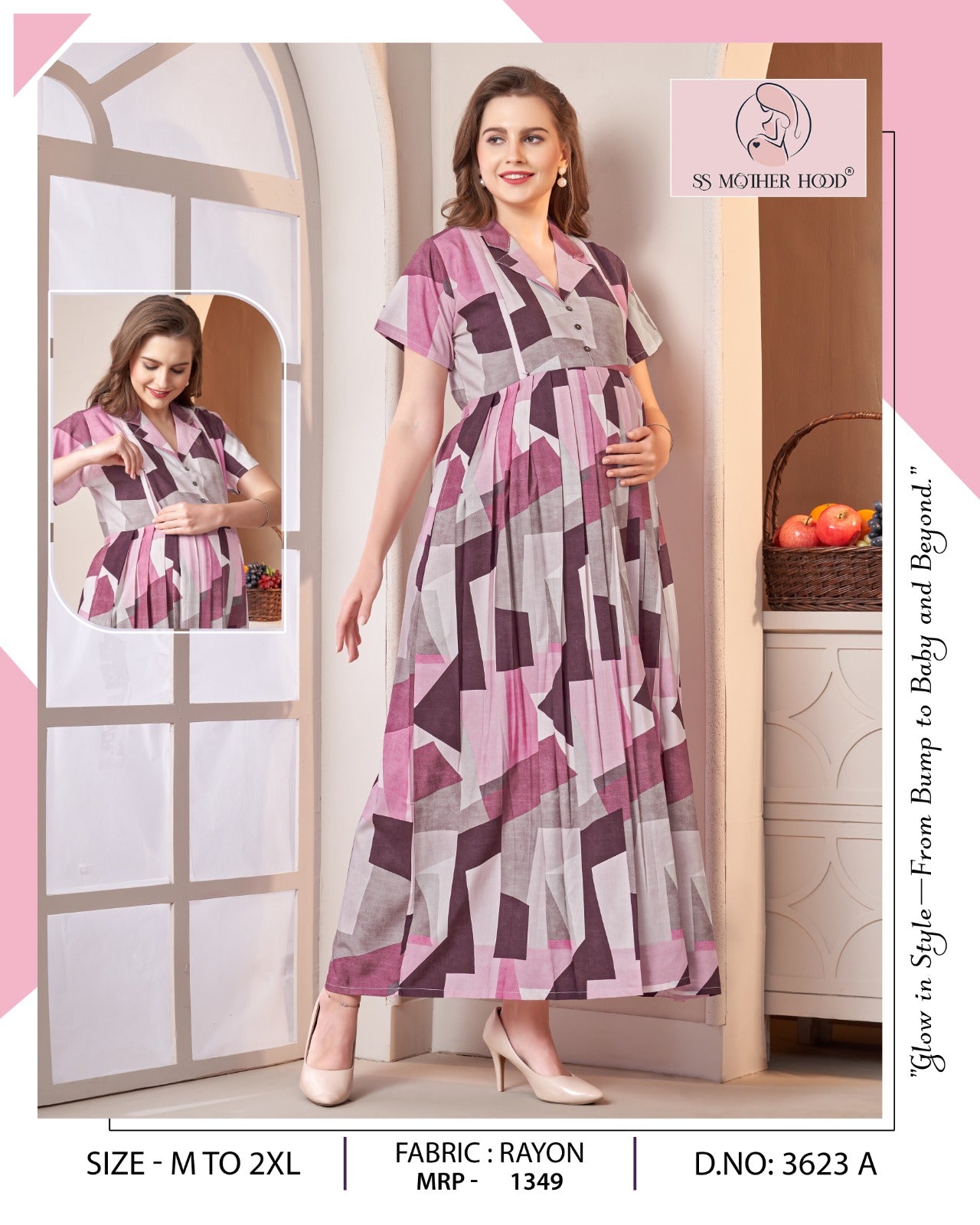3623 MATERNITY RAYON