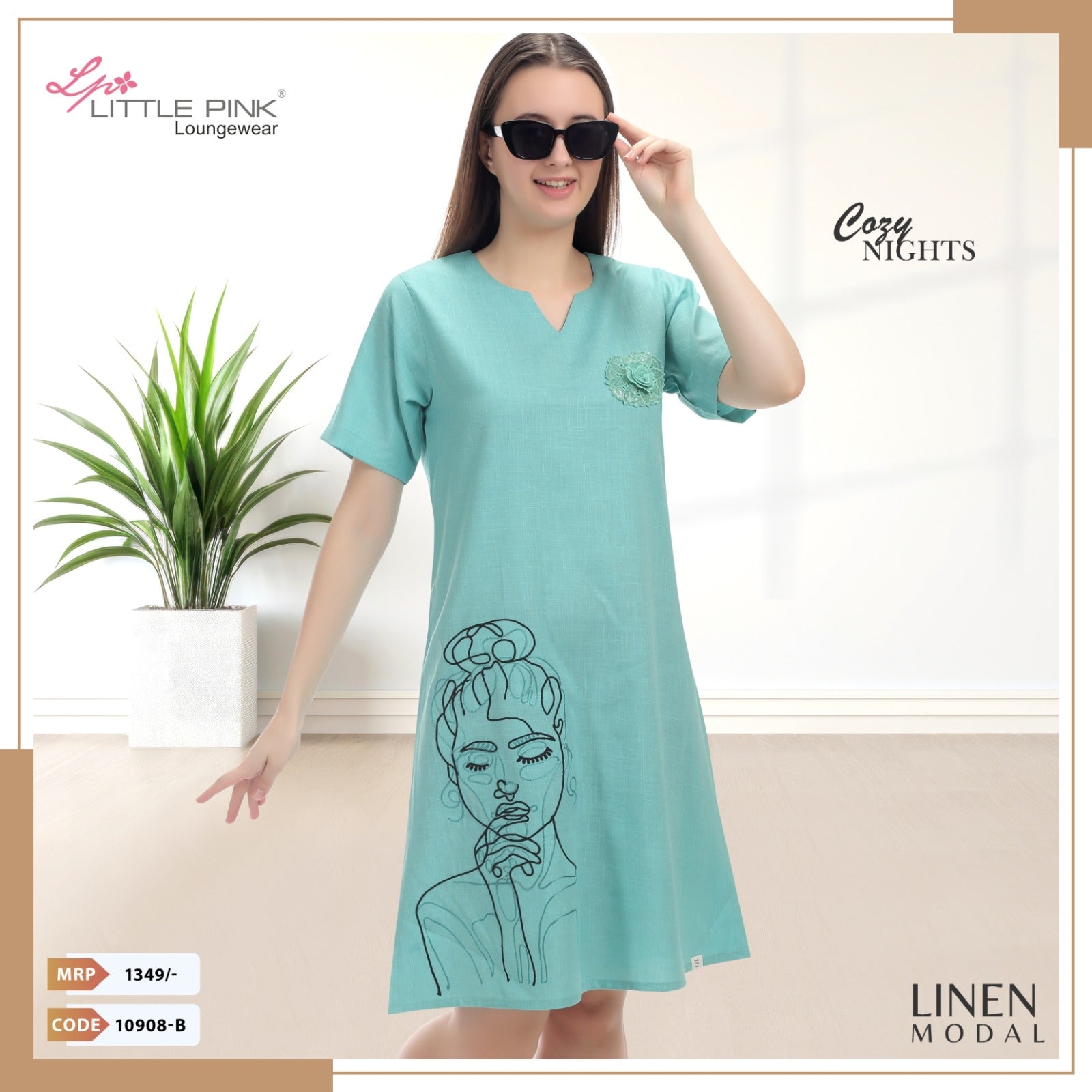 10908 LINAN SHORT NIGHTY