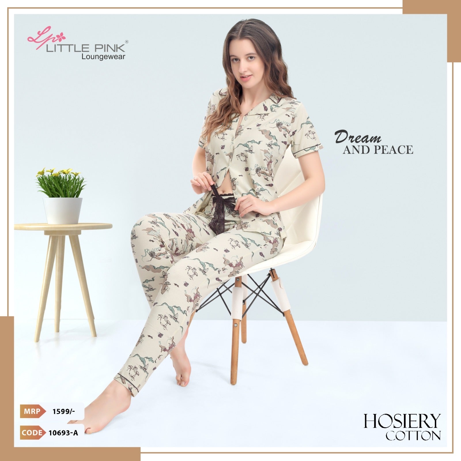 10693 FRONT OPEN NIGHT SUIT