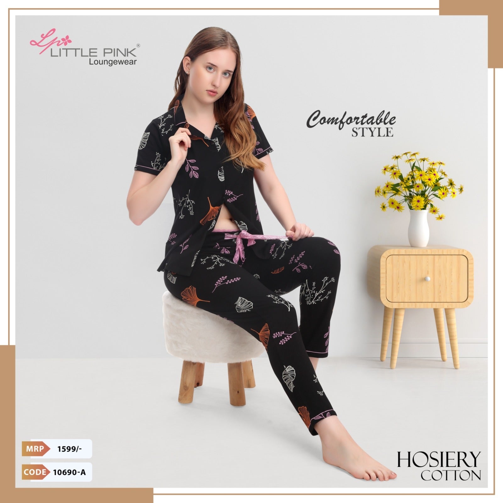 10690 FRONT OPEN NIGHT SUIT