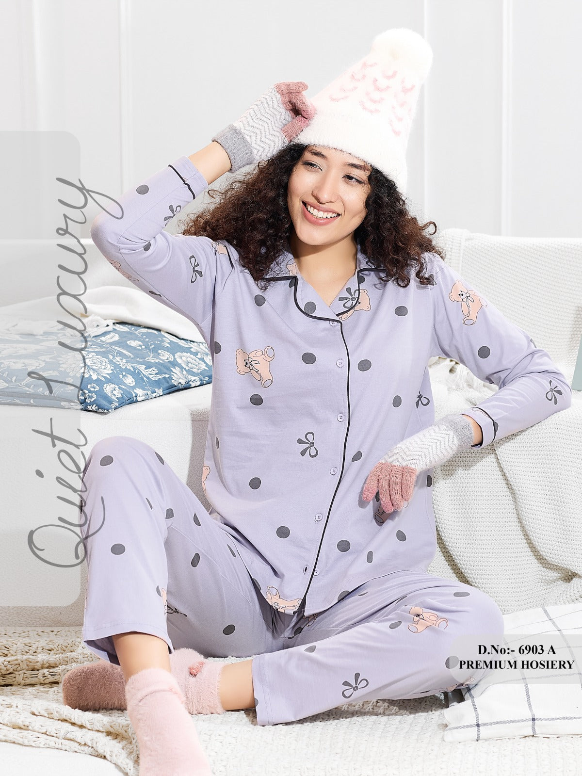 6903 FRONT OPEN NIGHT SUIT