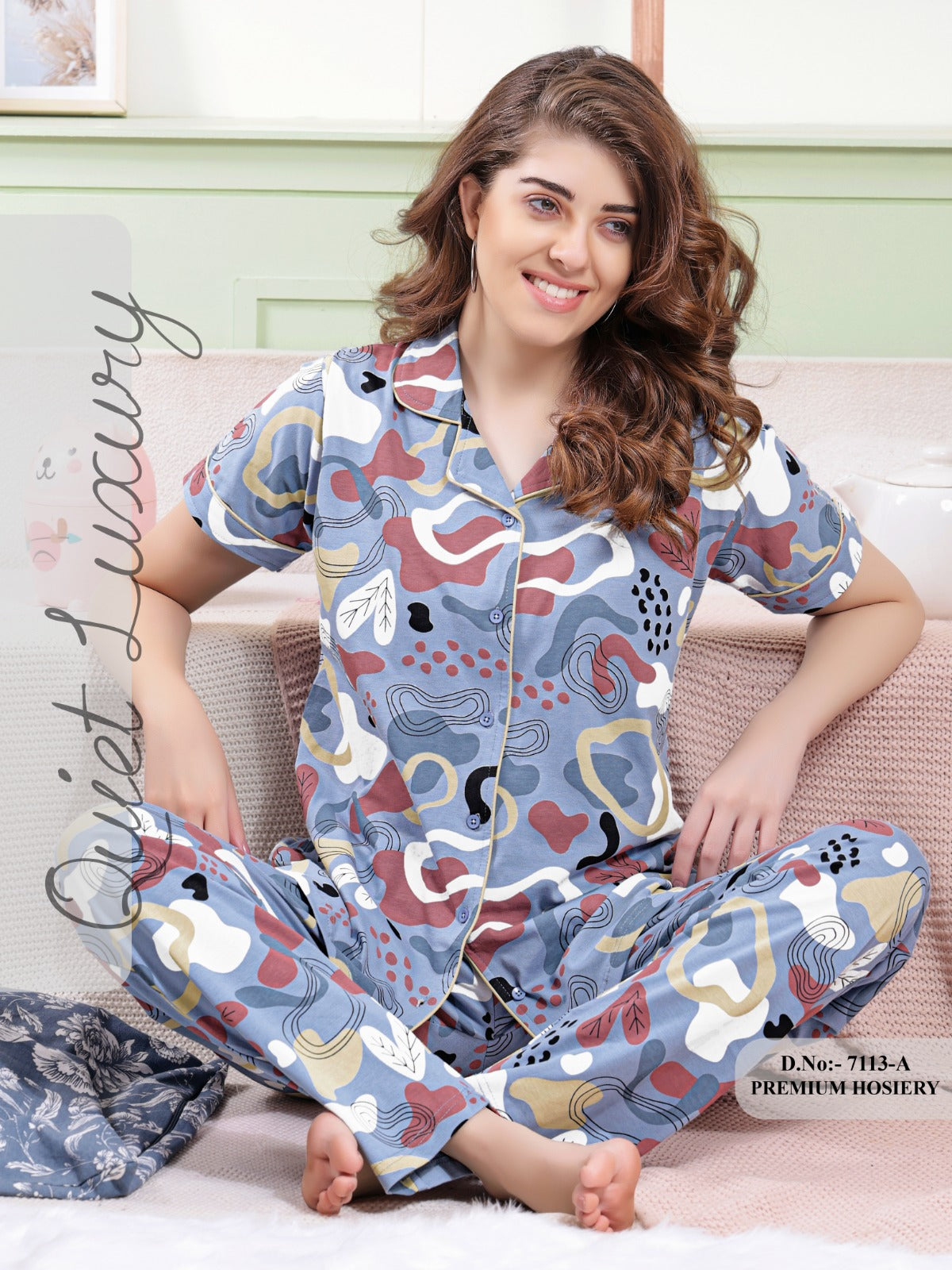 7113 FRONT OPEN NIGHT SUIT