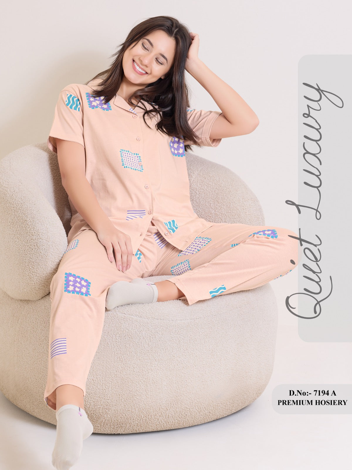 7194 FRONT OPEN NIGHT SUIT