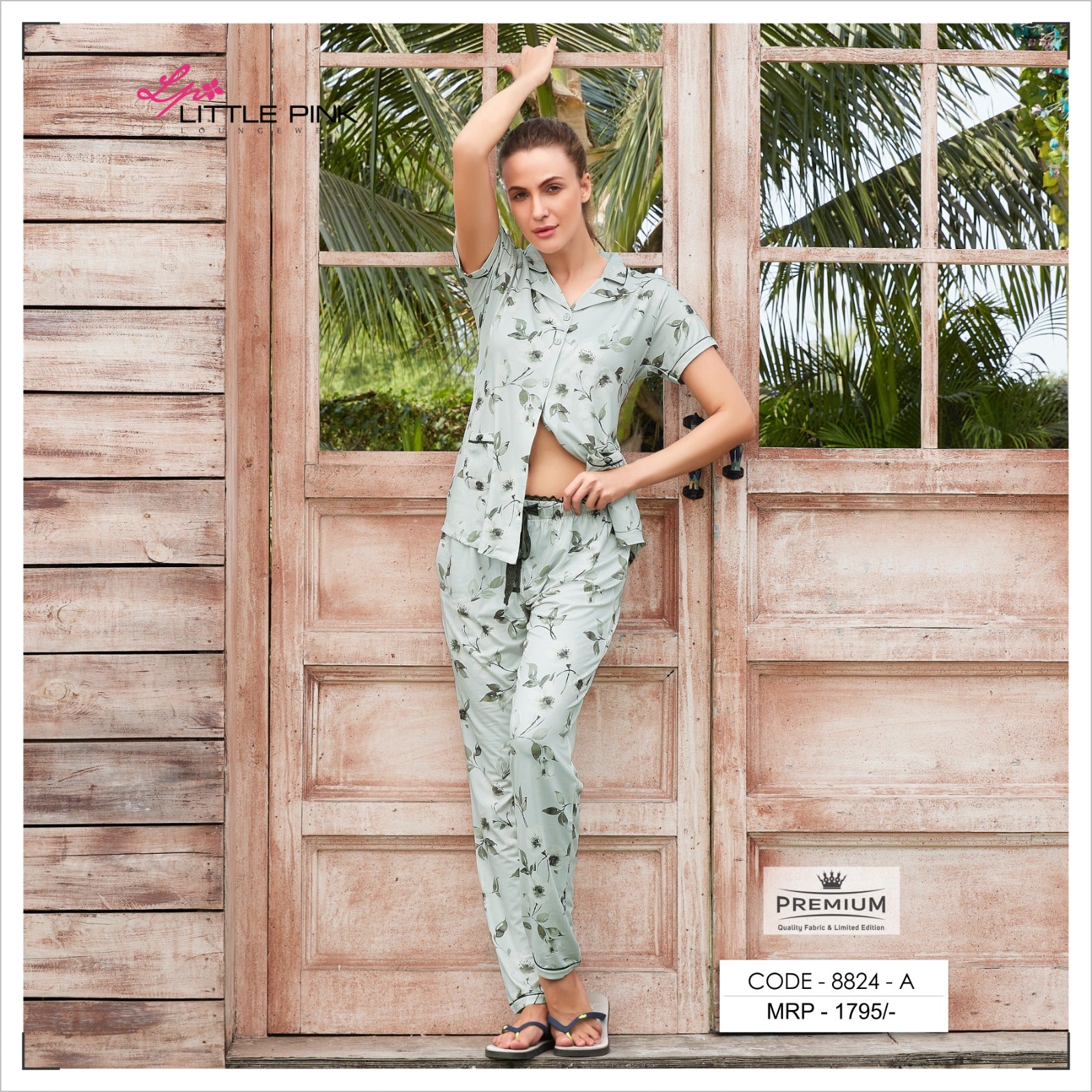 8824 FRONT OPEN NIGHT SUIT