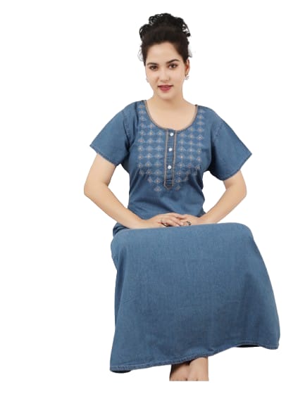 2279  COTTON DENIM NIGHTY